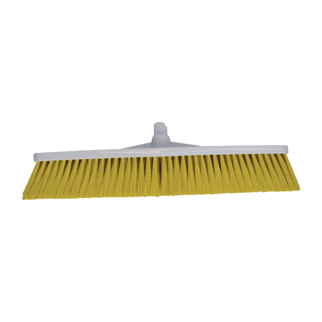 Syr Hygiene Broom Head Stiff Bristle Yellow Raynor Hygiene 4949